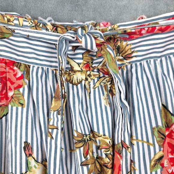 Womens‎ Skirt 3X Boho Romantic Floral Rose Striped Maxi Feminine Fairy Bloomcore - Picture 3 of 7